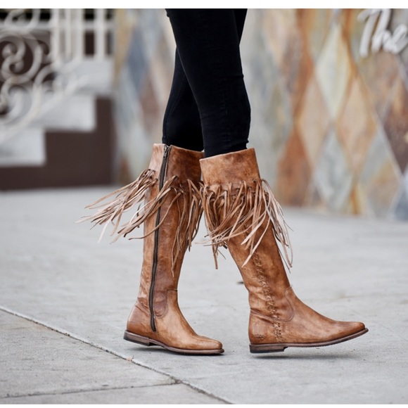Bed Stu Shoes - BedStu Hoplia fringe trim riding boots